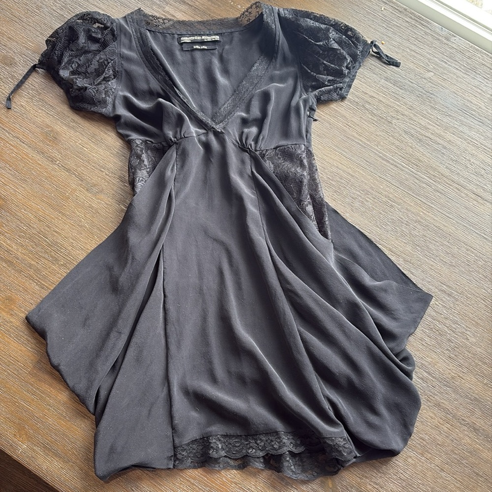 AllSaints Spitalfields 100% Silk Lace Dress (Size US 2 / UK 6)
